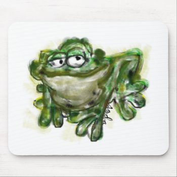 Frog Mouse Pad by sonyadanielle at Zazzle