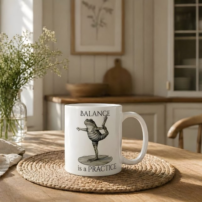 Frog Mug - "Balance Is A Practice" (Creator Uploaded)