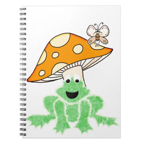 Frog Mushroom Butterfly Notebook