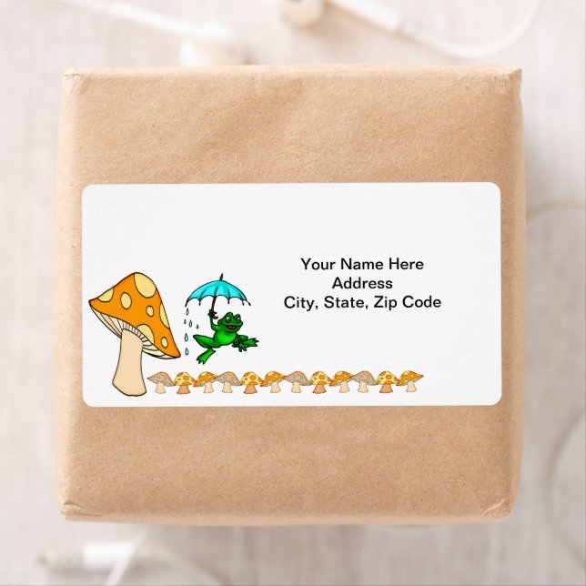 Frog Mushroom Labels (Insitu)