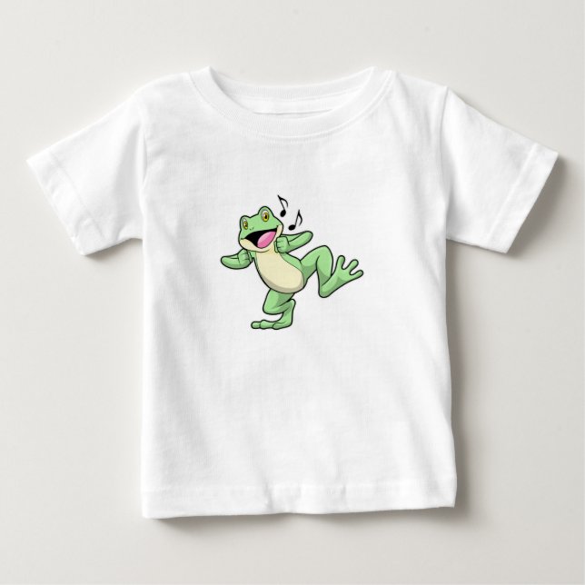 Frog Music Dance Baby T-Shirt (Front)