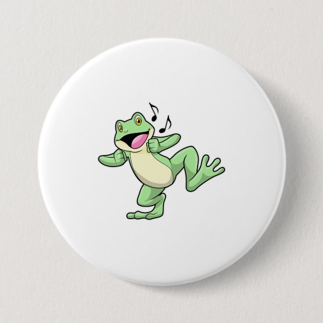 Frog Music Dance Button (Front)