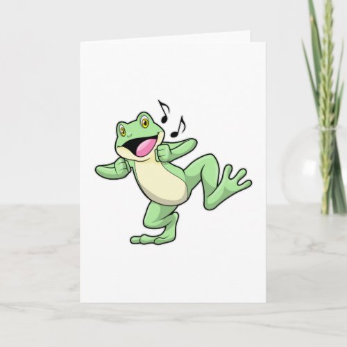 Frog Music Dance Card