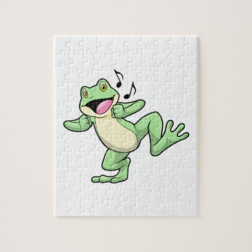 Frog Music Dance Jigsaw Puzzle