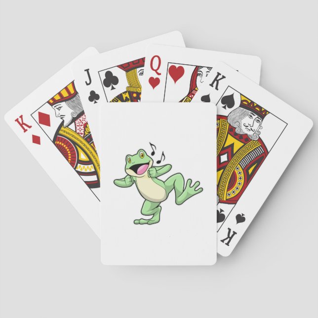 Frog Music Dance Poker Cards (Back)