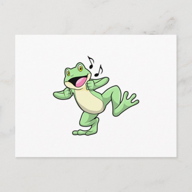 Frog Music Dance Postcard (Front)