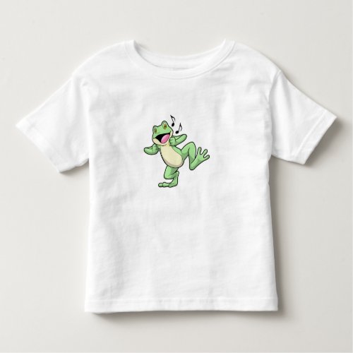 Frog Music Dance Toddler T_shirt