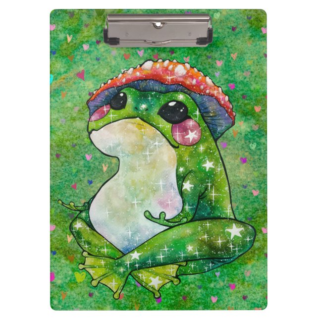 Frog named Clover Clipboard (Front)