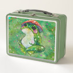 Frog named Clover Metal Lunch Box