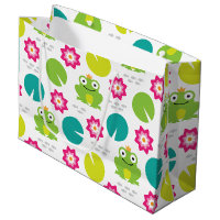 Frog & Nenuphar Seamless Pattern