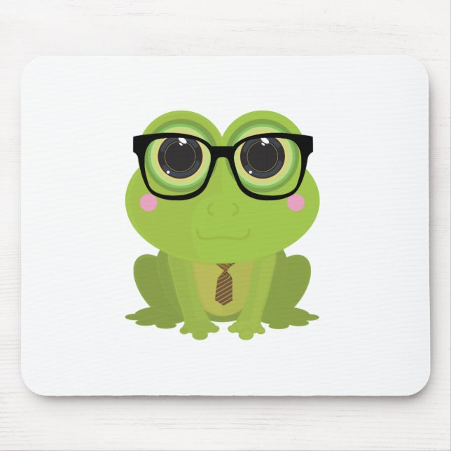 Frog Nerd Mouse Pad (Front)