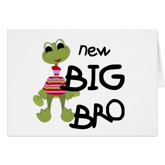 Frog New Big Bro Tshirts and Gifts (Front Horizontal)