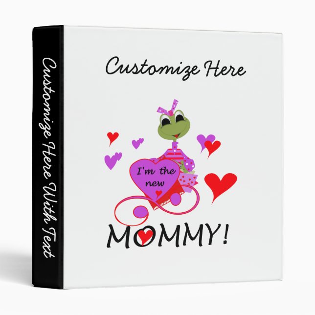 Frog New Mommy Gifts Binder (Front/Spine)