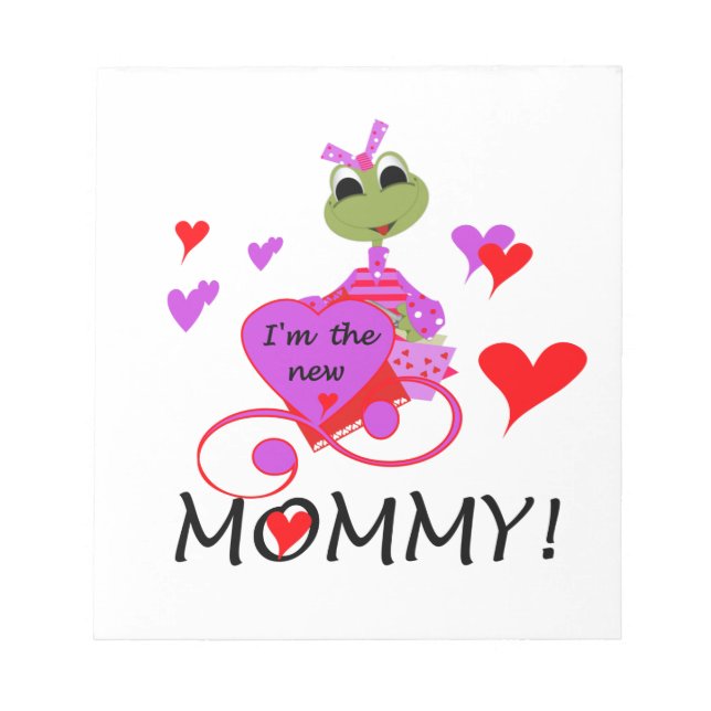 Frog New Mommy Gifts Notepad (Front)