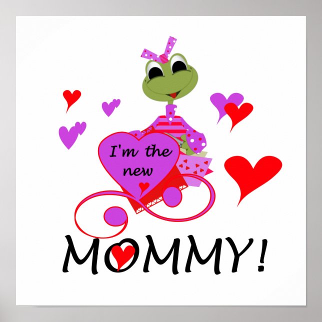 Frog New Mommy Gifts Poster (Front)
