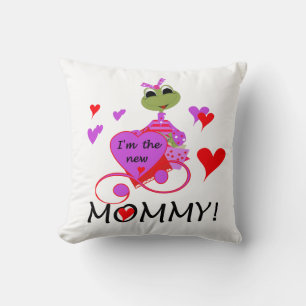Frog New Mommy Gifts Throw Pillow