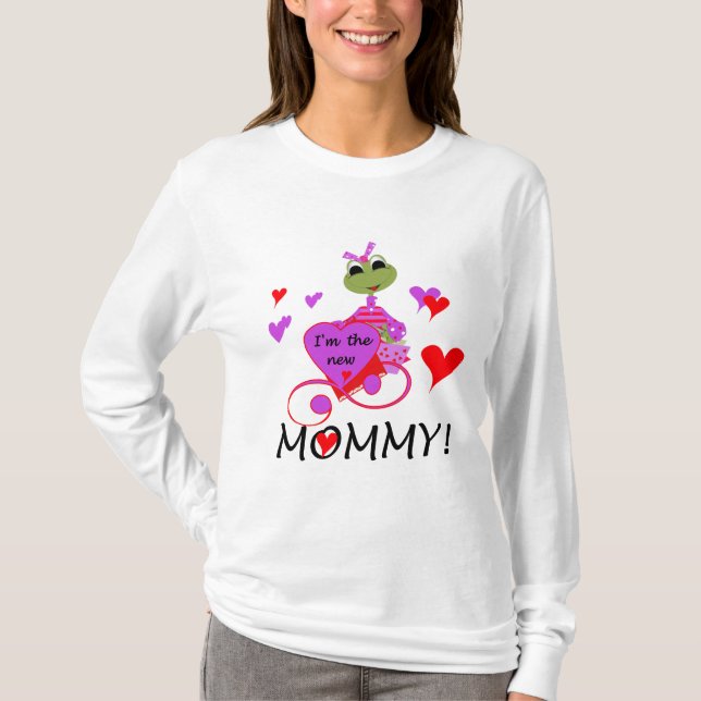 Frog New Mommy T-shirts and Gifts (Front)