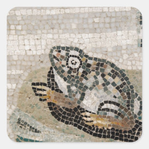 Frog, Nile mosaic, from the House of the Faun Square Sticker