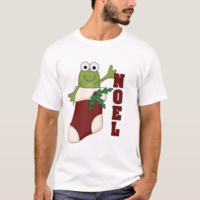 Frog Noel Holiday Tshirts and Gifts (Front)