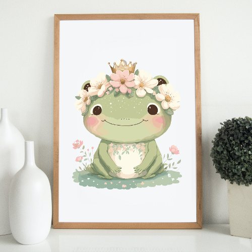 Frog Nursery Decor Cute Baby Boho