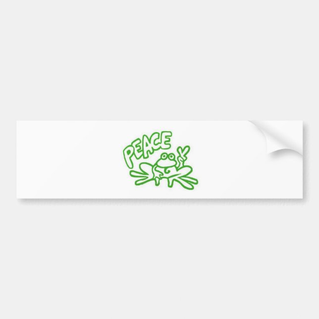 Frog of Peace Bumper Sticker (Front)