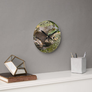 Frog - Old Croaker Round Clock
