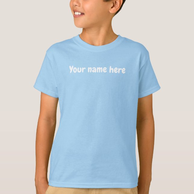 Frog on a Lily Pad Kid's Light Blue T-Shirt (Front)