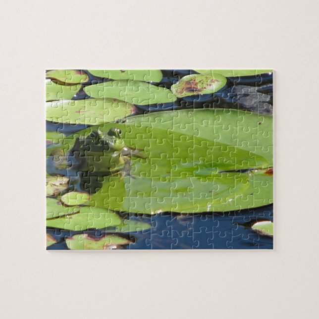 Frog on a Lily Pad Puzzle (Horizontal)