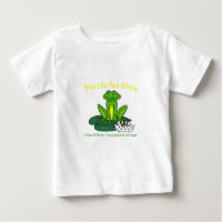 Frog on a Lily Pad White Toddler T-Shirt