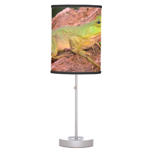 Frog on a Log Table Lamp