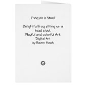 Frog on a Stool Cards (Back)
