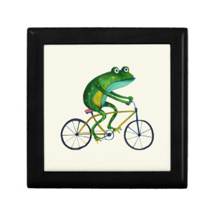 Frog On Bicycle Gift Box