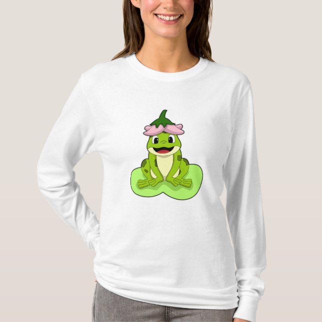 Frog on Leaf T-Shirt (Front)