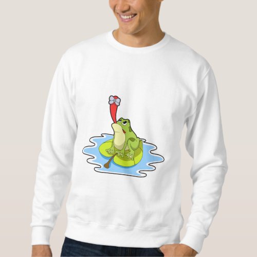 Frog on Leaf with Insect Sweatshirt