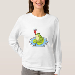 Frog on Leaf with Insect T-Shirt