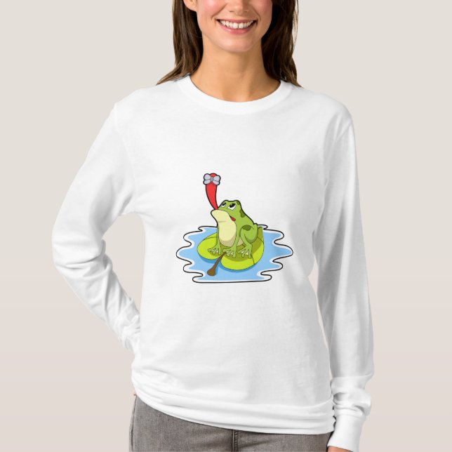 Frog on Leaf with Insect T-Shirt (Front)