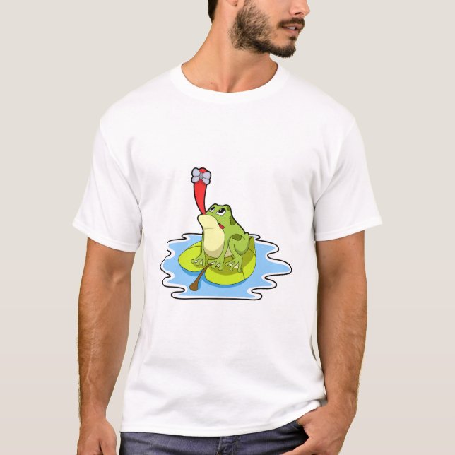Frog on Leaf with Insect T-Shirt (Front)