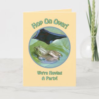 FROG ON LILY PAD-