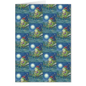 FROG ON LOG HOLIDAY CHRISTMAS GREETING CARD Blank (Front)