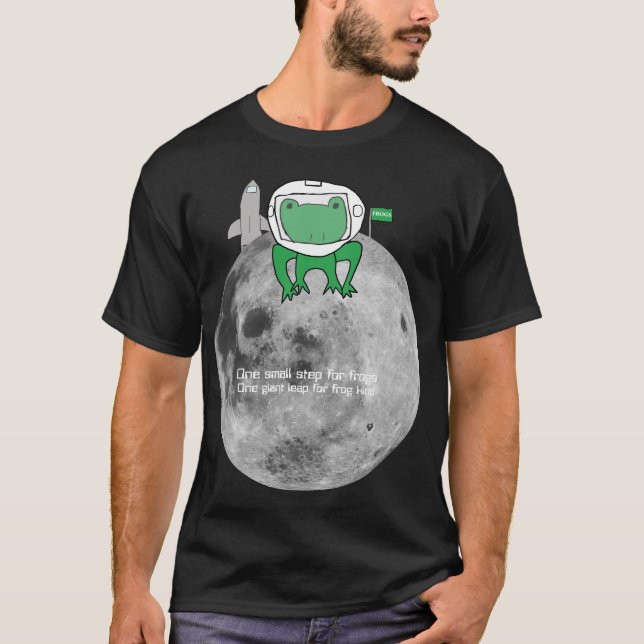 Frog on moon T-Shirt (Front)