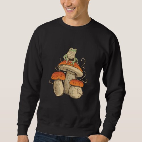 Frog On Mushroom Sweatshirt