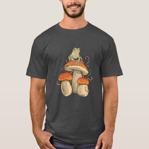 Frog on Mushroom T_Shirt