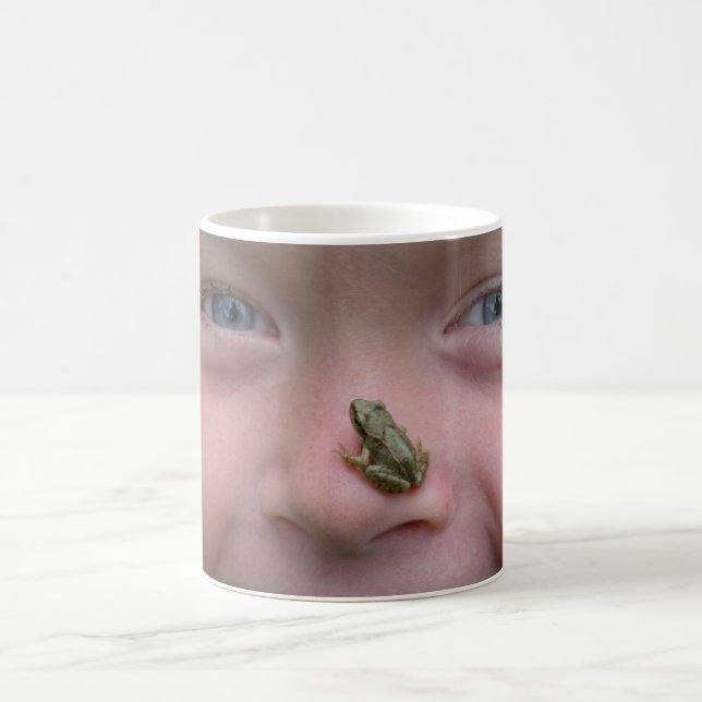 Frog On Nose Coffee Mug (Center)