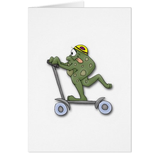 Frog on Scooter Cards (Front)