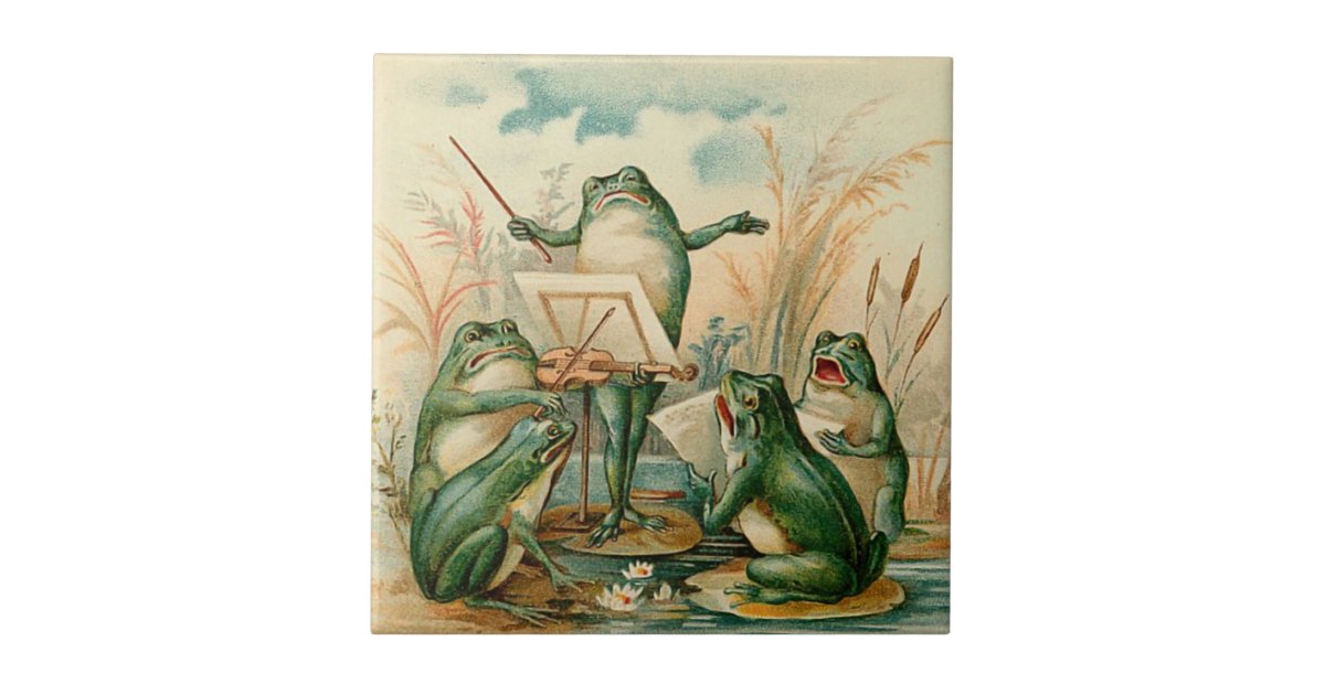 Vintage Frog Art 
