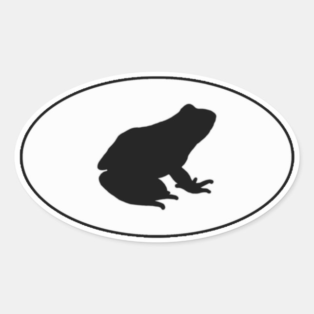 Frog Oval Logo Sticker (Front)