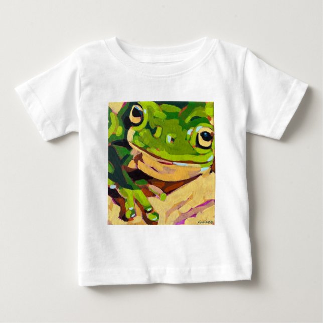 Frog Painting - Gift for Animal Lovers Baby T-Shirt (Front)