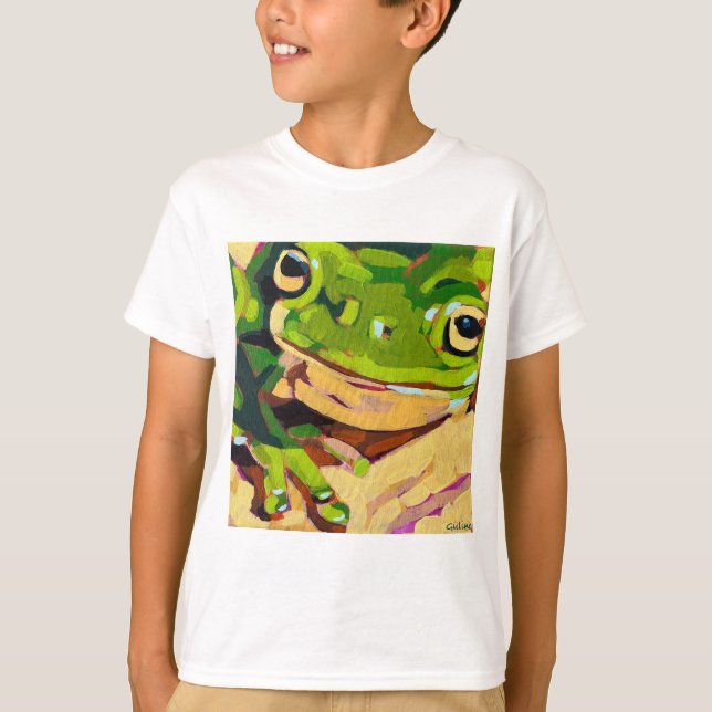 Frog Painting - Gift for Animal Lovers T-Shirt (Front)