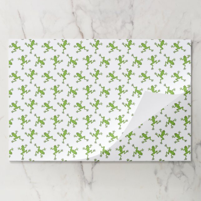 Frog Paper Placemats, Nature Garden Table Mats (Folded)