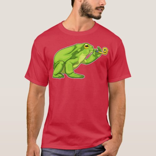 Frog Party Horn T_Shirt